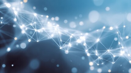 glowing network connections abstract design