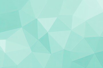 Fototapeta premium Light teal polygonal pattern