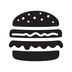 fast food hamburger icon. vector illustration EPS 10.