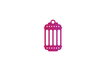 Pink Gradient Traditional Lantern Icon