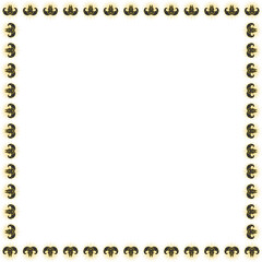 Ram skull witchy frame. Vector black tribal witchcraft template with empty space for your text