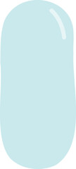 Light Blue Capsule Shape Illustration