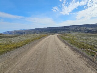 Roadtrip Island F-Straße unbefestigt Hochland Berge