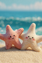 starfish on the sand