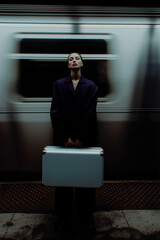 businessman sitting on a chair