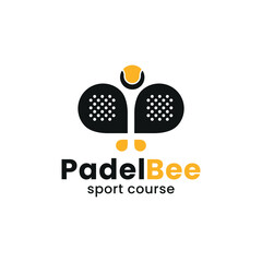 Illustration Bumblebee Padel logo icon