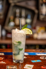 alcohol drinks at bar