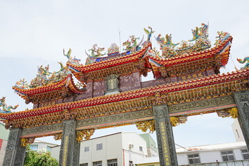 Obraz premium Anping Kaitai Mazu Temple or Kaitai Tianhou Temple in Tainan, Taiwan - 台湾 台南 安平開臺天后宮 または 安平媽祖寺