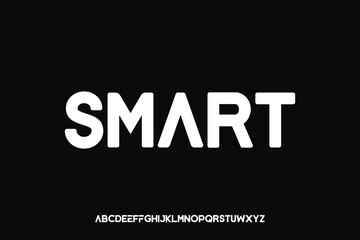 Obraz premium Display alphabet font vector design suitable for headline, poster, logo, magazine and many more