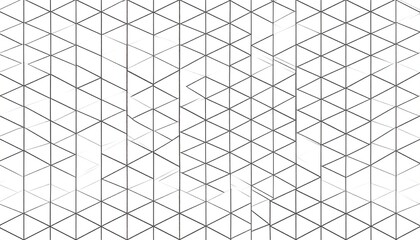 Abstract geometric pattern of interconnected lines and shapes creating a grid.