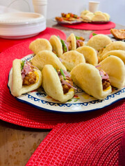 snacks for a party. finger food, savory foods