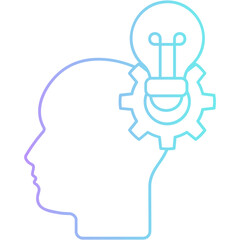 Gradient Creative Thinking Icon