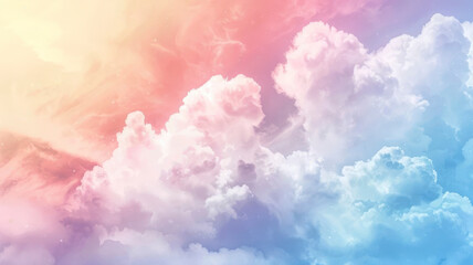 Fototapeta premium Pastel Sky & Mountain Landscape