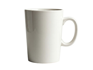 empty mug on transparent background.