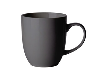 empty mug on transparent background.
