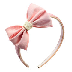 Delicate Peach Bow Headband A Childs Fashion Accessory