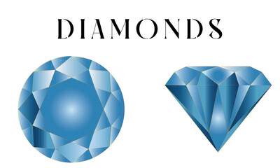 blue diomond vector