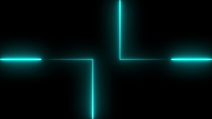 A neon line icon features a glowing, vibrant single or multiple lines against a dark background, symbolizing connection, separation, or emphasis with a modern, futuristic aesthetic.
