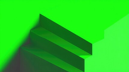 Clean neon green background with light glow effect and shadow gradients