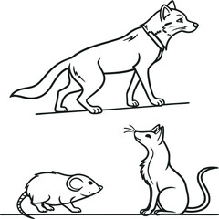 Icon of many fox for any design and web.eps