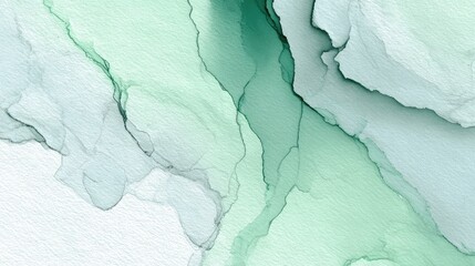 Naklejka premium Minimalist pastel green color wash background with slight gradient at edges