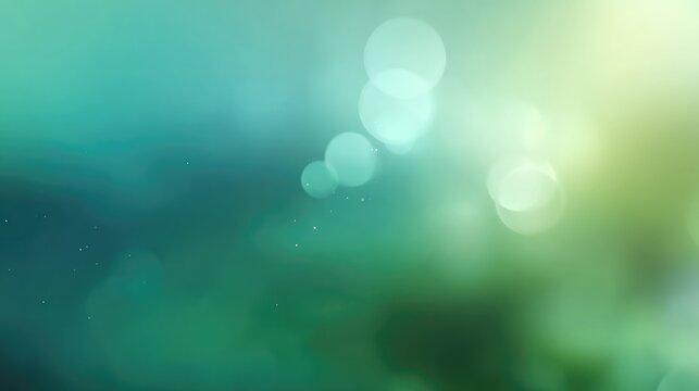 Soft teal green background with gentle light and blurry texture for clean layout