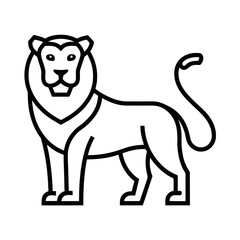 Minimalist Line Art Illustration of Panthera Leo Leo Barbary Lion Vector

Minimalist Barbary Lion Line Art Vector,
Elegant Panthera Leo Leo Outline,
Modern Barbary Lion Logo Illustra