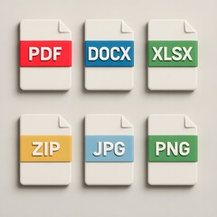 vector set of stickers