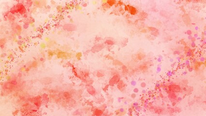 Peach Pink Speckle Watercolor Texture.