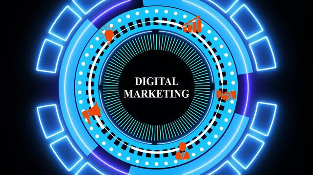 Business, Technology, Internet and network concept. Digital Marketing content planning advertising strategy concept. engage customers, and drive sales through targeted, measurable campaigns.