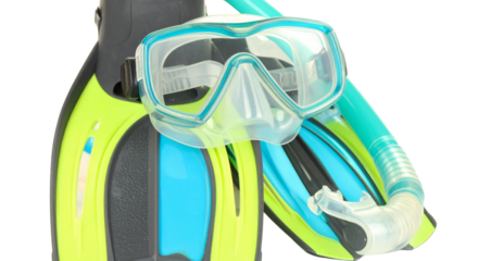 scuba diving mask and snorkel