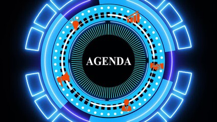 An agenda is a structured outline or plan of topics and activities to be discussed or accomplished during a meeting or event