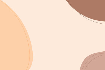 Autumn color style for pastel background with hand-drawn lines.