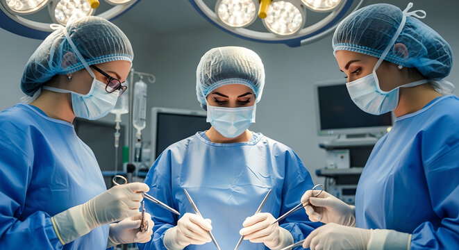 surgeons in operation room