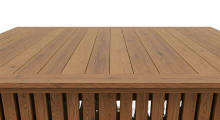empty wooden table