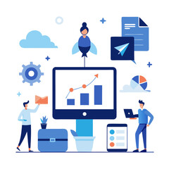 usiness Growth Analysis Illustration