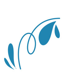 green leaf with water drops