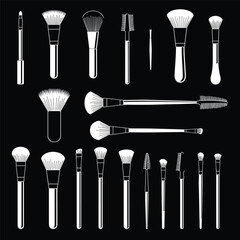 a set of make up brush
