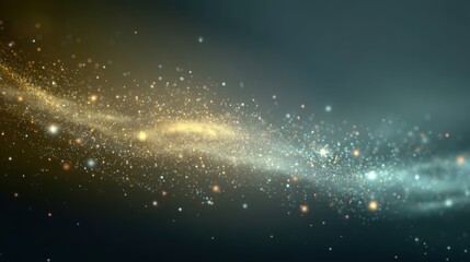 Obraz premium Abstract Light Particles with Dust and Glow in Background