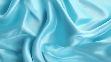 Obraz premium Gentle Blue Silk Texture with Soft Folds for Elegant Background