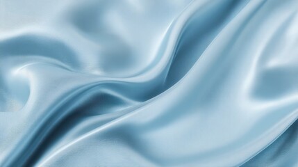 Obraz premium Gentle Light Blue Silk Texture with Elegant Folds for Background Use