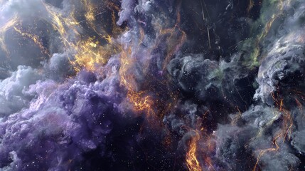 Obraz premium Colorful Abstract Space Nebula