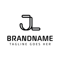 Letters JL Monogram Logo, for business with LJ or JL initials
