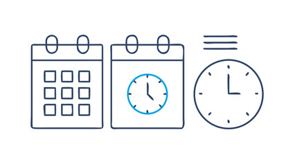 Calendar clock time schedule appointment reminder event date planning organization management meeting deadline 100 char