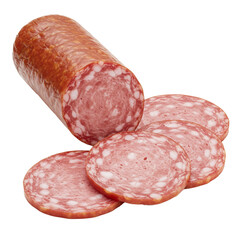 Slices of sausage and salami perfect for sandwiches and charcuterie boards.
