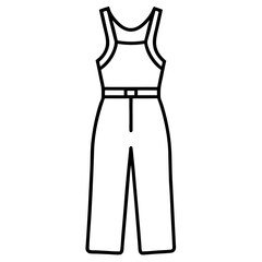 Jumpsuit sleeveless outline