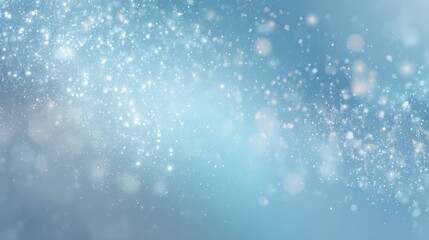 Obraz premium Soft Pastel Blue Background with Sparkling Dust Effect