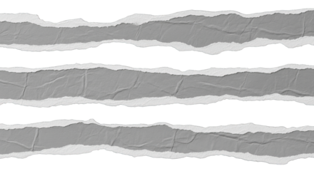 Torn gray paper edges layered with black background create a textured abstract composition.