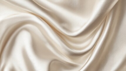 Obraz premium Smooth White Silk Fabric Texture Draped Elegantly on Background