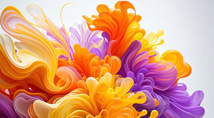 Colorful fluid gradient abstract art PPT background graphic